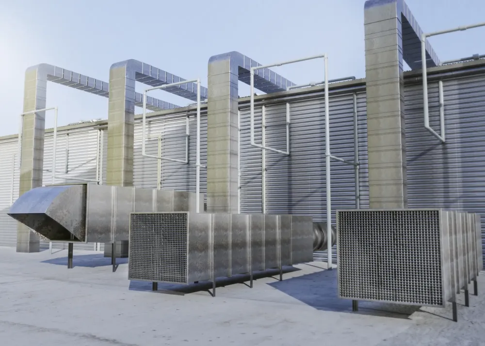 système de ventilation industrielle